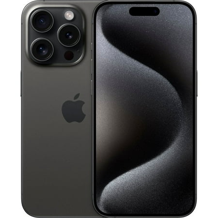 Restored Apple iPhone 15 Pro 128GB - Black Titanium (Refurbished)