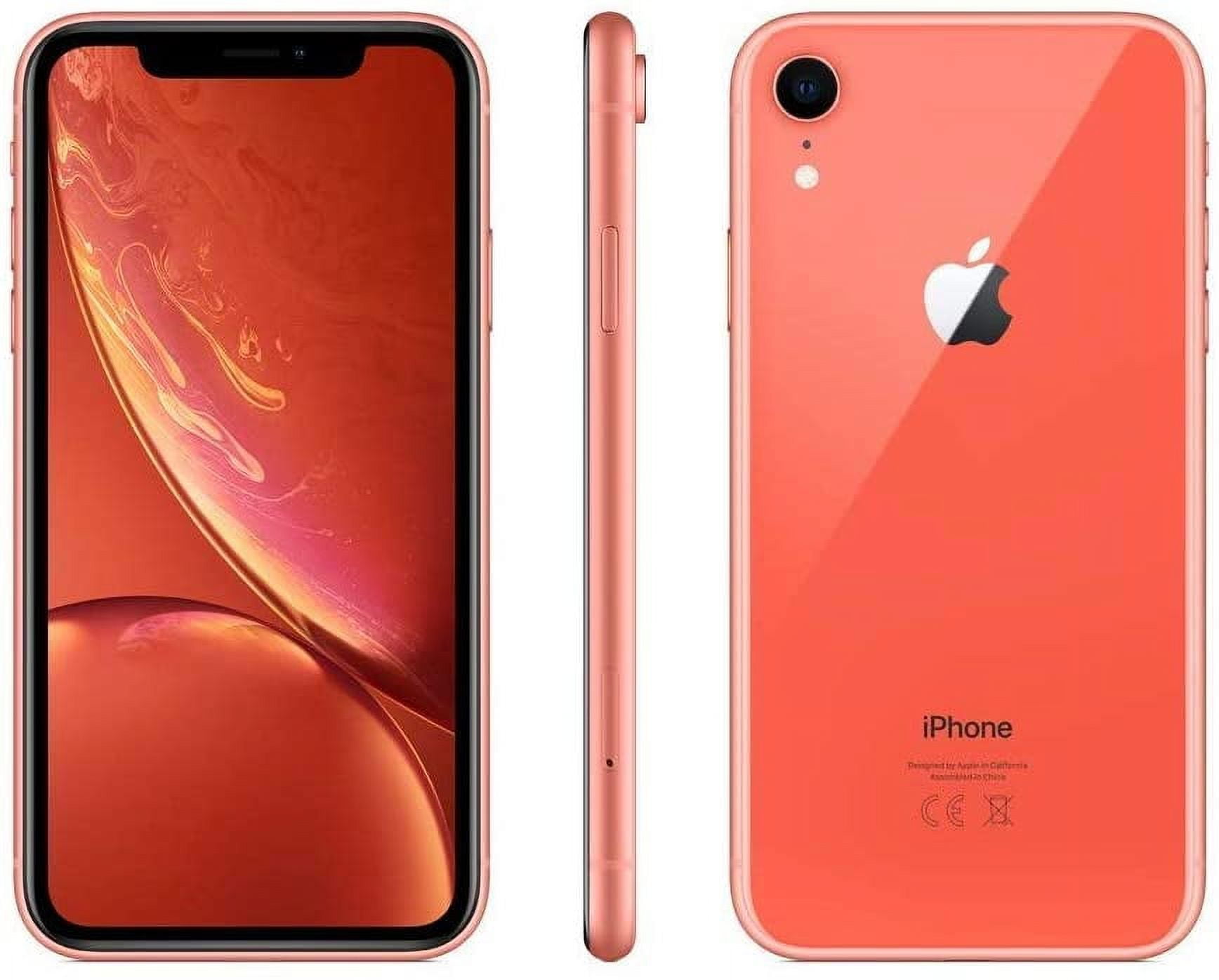 Restored Premium Apple iPhone XR - Fully Unlocked - 64 GB Coral