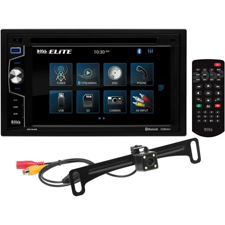 Restored Premium BOSS Audio Systems Elite BV755BLC Car Audio Stereo System 6.2 Inch Double Din, Touchscreen, Bluetooth, Radio, CD Player, USB, Backup Camera (Refurbished)