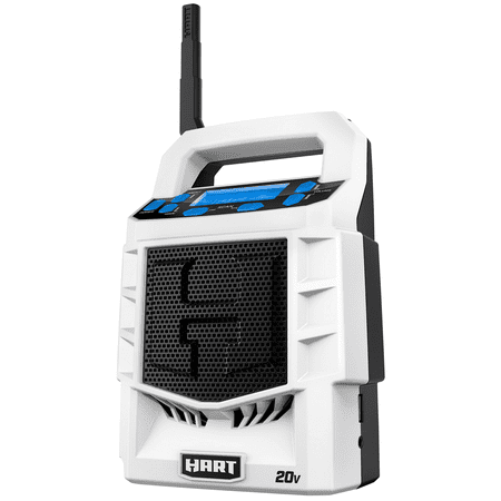 Restored Premium HART Portable AM/FM Radio, White/Black, HPAD01 (Refurbished)