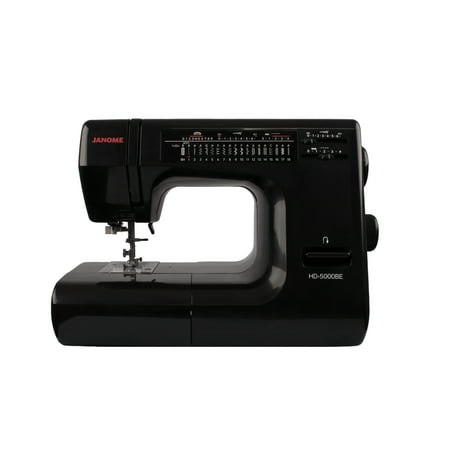 Restored Premium Janome HD5000BE Black Edition Heavy Duty Sewing Machine + Warranty (Refurbished)