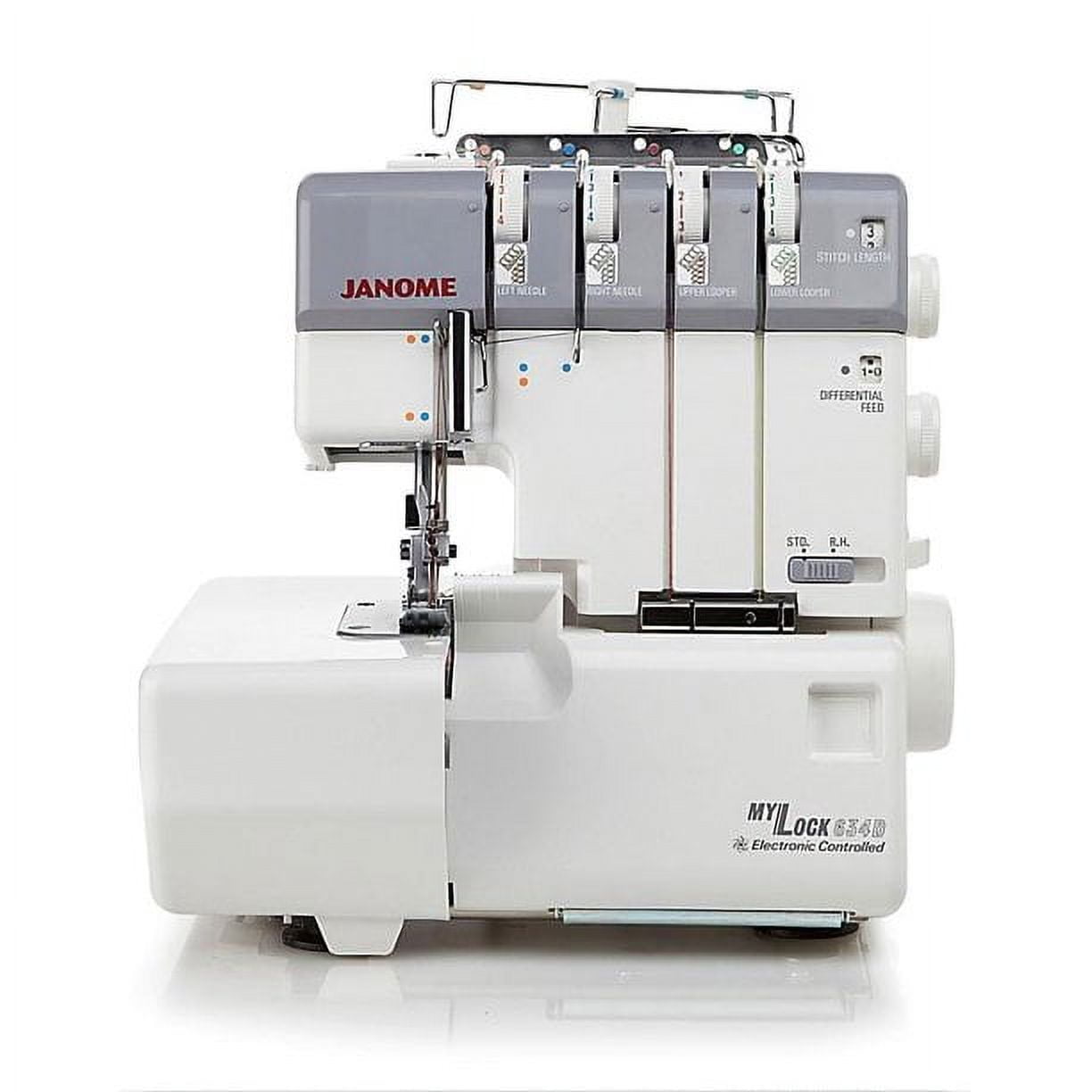 Janome MyLock 634D White and Purple Electronic Serger