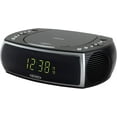thumbnail image 1 of Restored Premium Jensen JCR-322 Modern Home CD Tabletop Stereo Clock Digital AM/FM Radio Dual Alarm (Black)- (Refurbished), 1 of 6