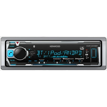 Restored Premium Kenwood KMR-M315BT Digital Media Receiver w/ Built in Bluetooth KMRM315BT (Refurbished)