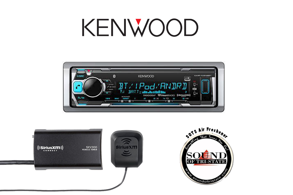 Restored Premium Kenwood KMRM315BT Digital Media Receiver w/ SiriusXM SXV300v1 Satellite Radio