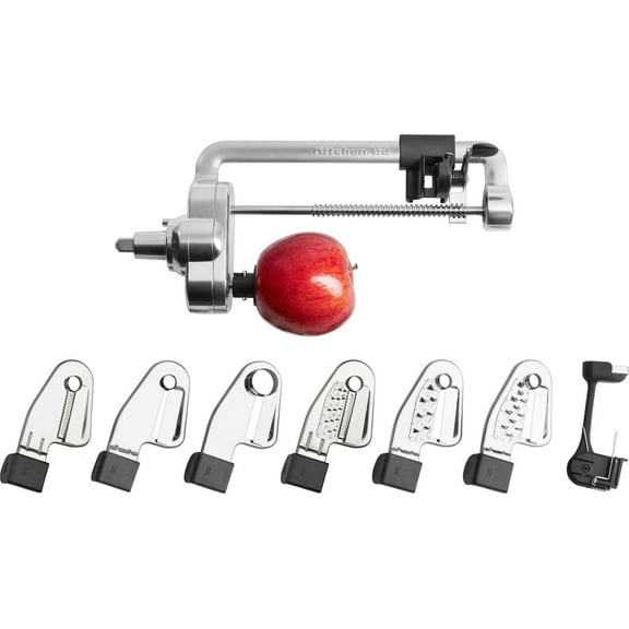 Restored Premium KitchenAid 7 Blade Spiralizer Plus with Peel, Core and Slice, (Refurbished)