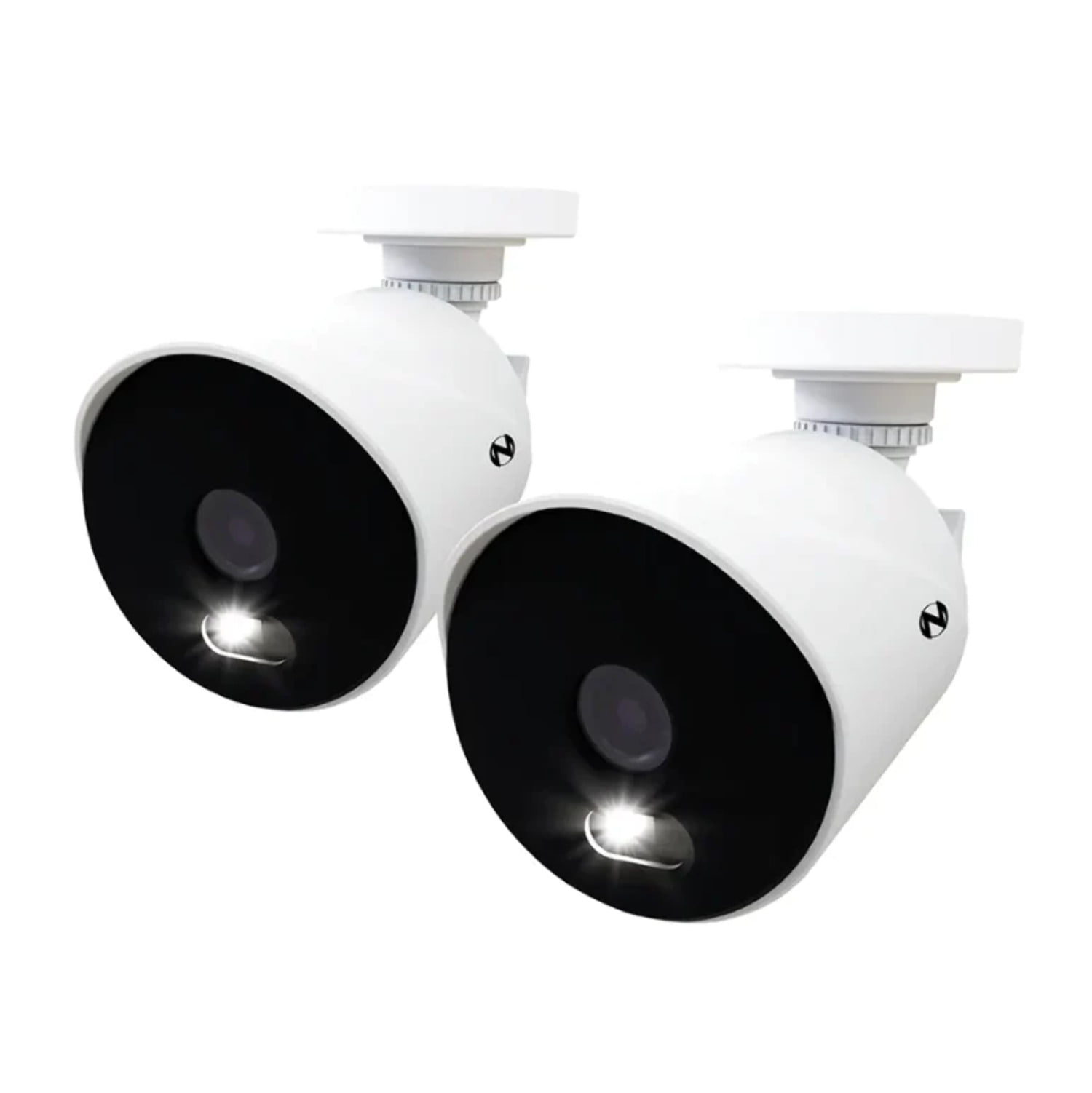 Restored Premium Night Owl Add On Wired 4K Spotlight Cameras - 2 Pack - White (Refurbished)