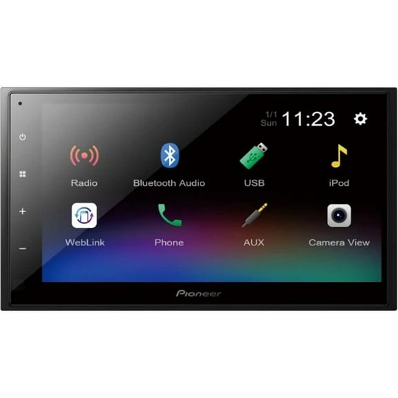 Restored Premium Pioneer DMH-341EX 6.8" Capacitive Touchscreen Digital Media Receiver (Does Not Play CDs) (Refurbished)