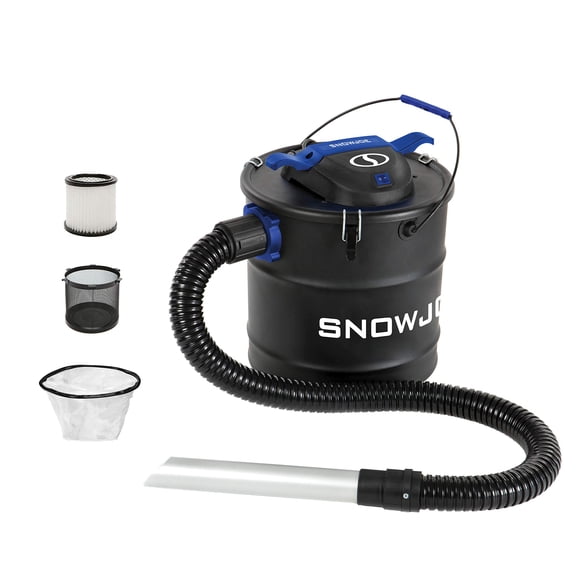 Restored Premium Snow Joe ASHJ202 5 Amp 4.8 Gallon Ash Vacuum, Dual Filtration System, Reusable Fine Dust Cartridge (Refurbished)