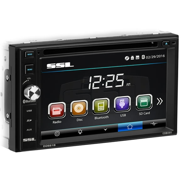 Restored Premium Sound Storm Laboratories DD661B 6.2 Bluetooth Car DVD, USB, SD, AM/FM, Aux In (Refurbished)