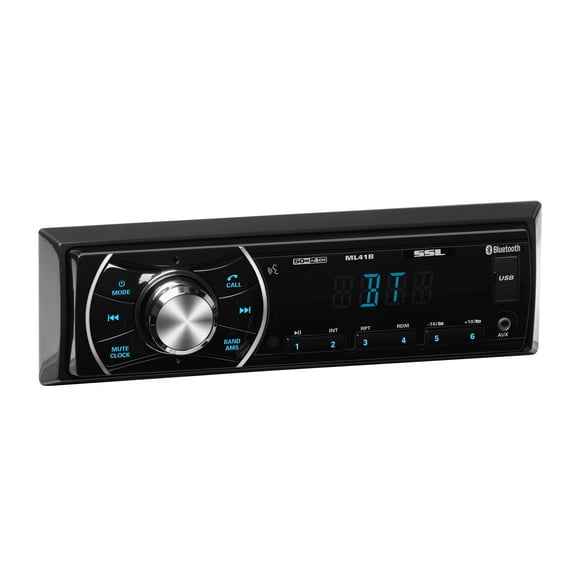 Restored Premium Sound Storm ML41B Single Din Bluetooth Audio and Calling Car Stereo System (Refurbished)