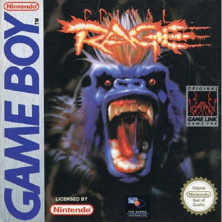 Restored Primal Rage (Nintendo GameBoy Original, 1995) Fighting Game (Refurbished)