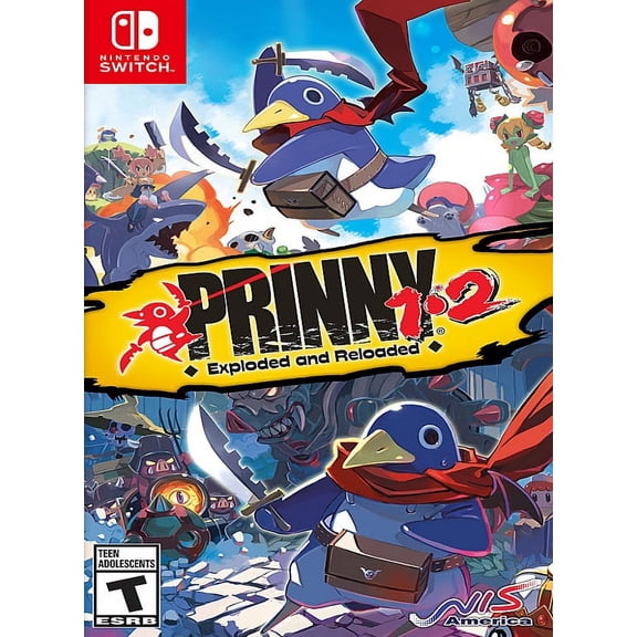 Restored Prinny 1 & 2: Exploded and Reloaded (Nintendo Switch, 2020) Fighting Game (Refurbished)