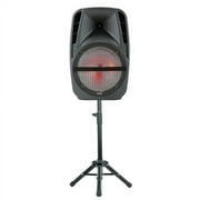 Restored QFX PBX-61161 15 inch Portable Party Sound System With Microphone And Stand (Refurbished)