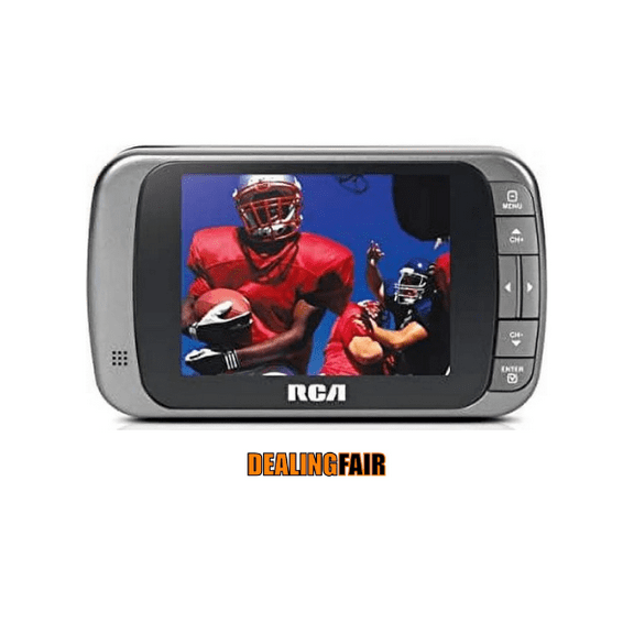 Restored RCA DRC96090 9-Inch Portable DVD Player, with Rechargeable Battery and Flip-Up Screen (Refurbished)