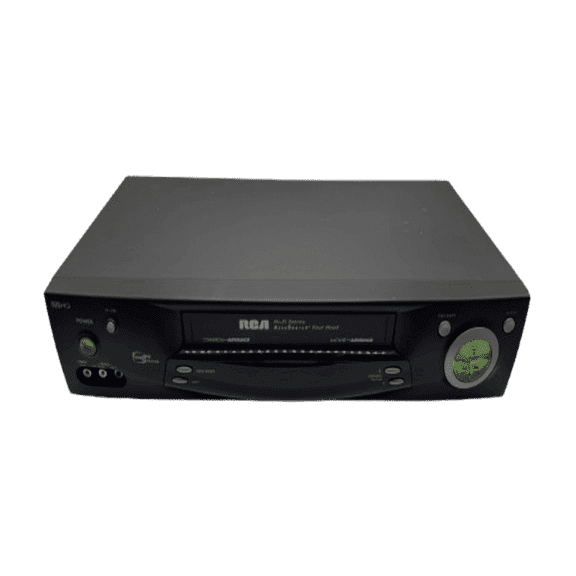 Restored RCA VR702HF 4-Head VCR w/ Universal Remote, A/V Cables, & HDMI Converter