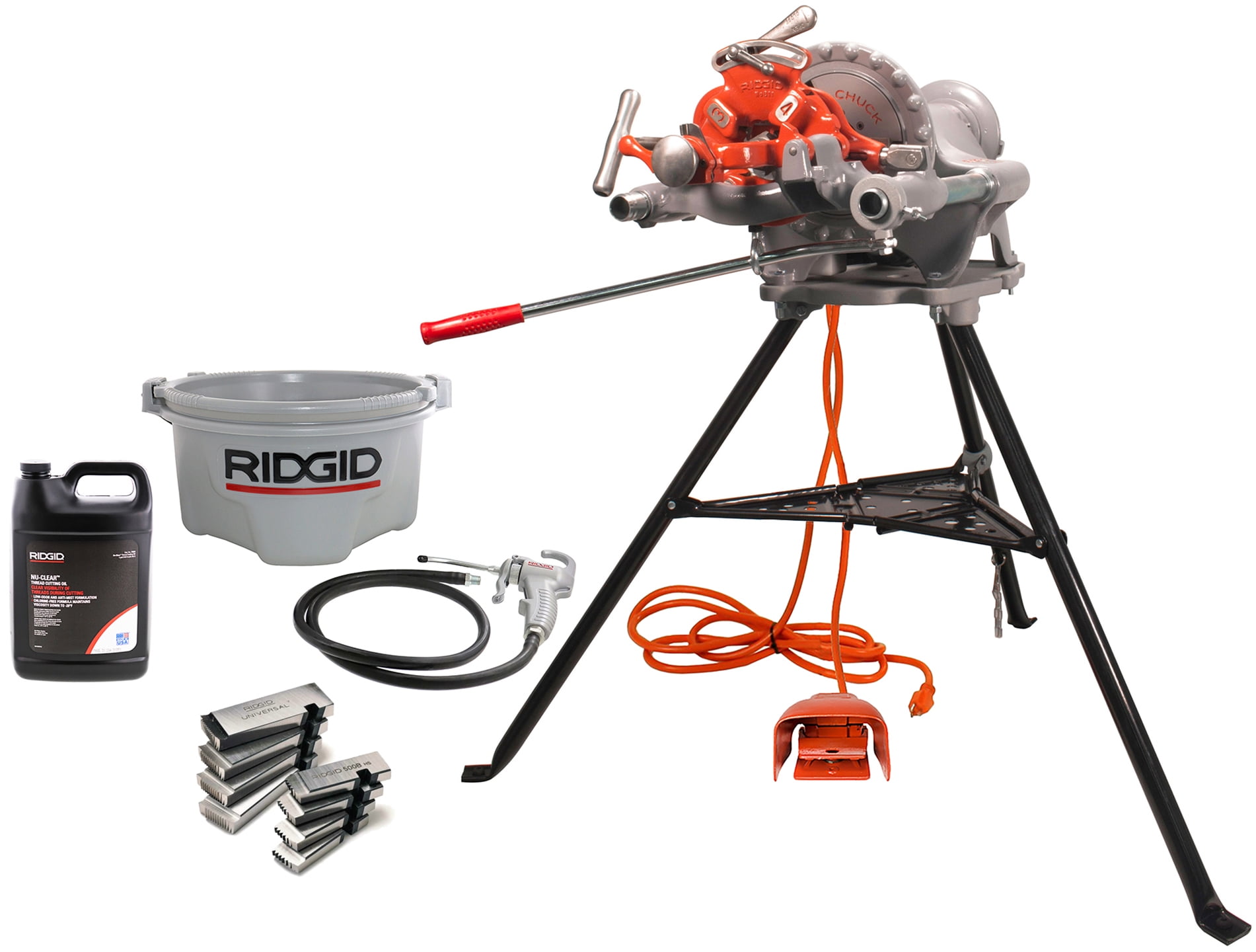 Ridgid 300 pipe threading machine outlet