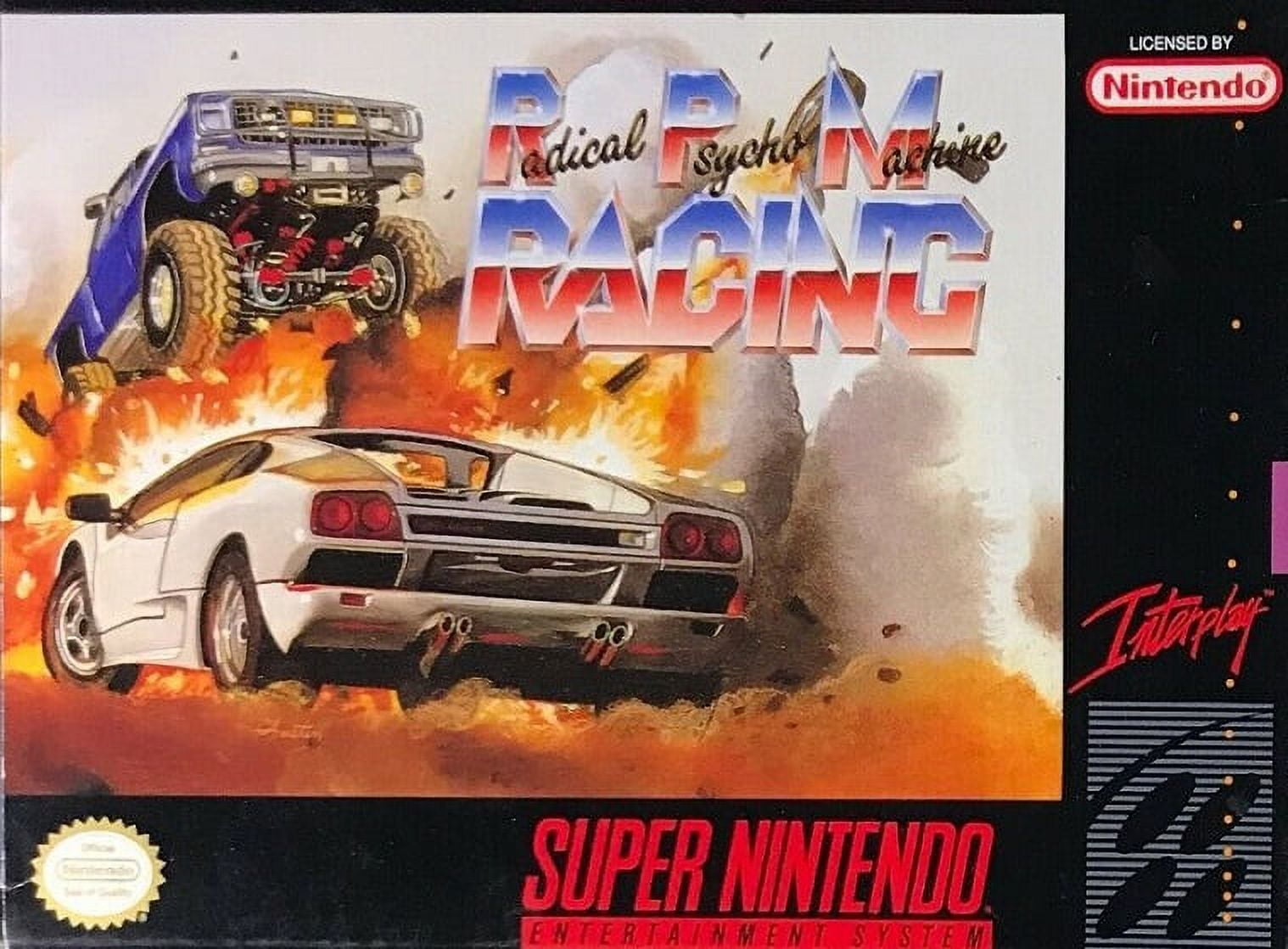 Restored Radical Psycho Machine Racing (Super Nintendo, 1992) SNES Car
