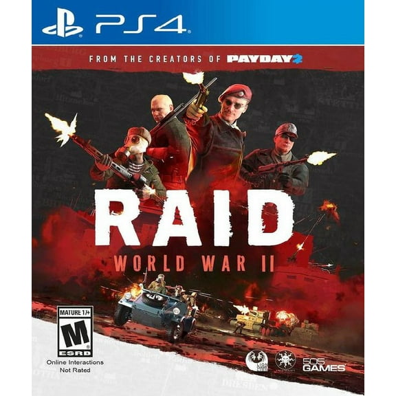 Restored Raid: World War II (PlayStation 4, 2017) Shooter Game (Refurbished)