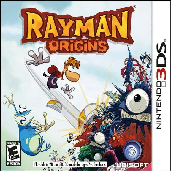 Restored Rayman Origins (Nintendo 3DS, 2011) Adventure Game (Refurbished)