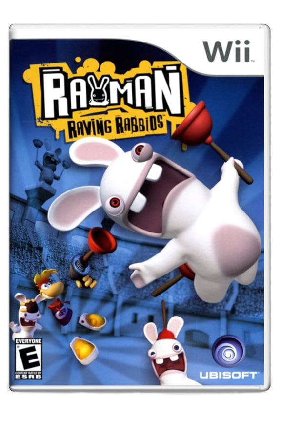 Restored Rayman Raving Rabbids Party Game for Nintendo Wii