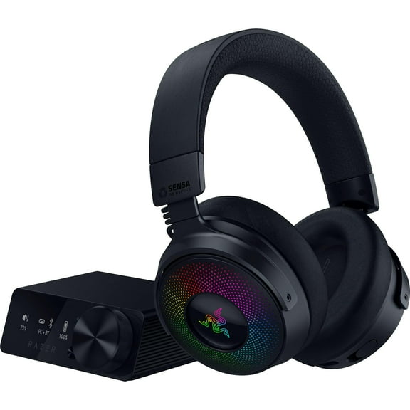 Restored Razer Kraken V4 Pro Wireless Gaming Headset OLED Control Hub HD Haptics (Refurbished)
