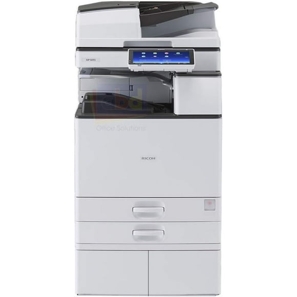 Restored Ricoh Aficio MP 5055 Tabloid/Ledger-Size Monochrome Laser Multifunction Copier - 50ppm, Copy, Print, Scan, Auto Duplex, Network, 1200x1200 dpi, 2 Trays, Stand