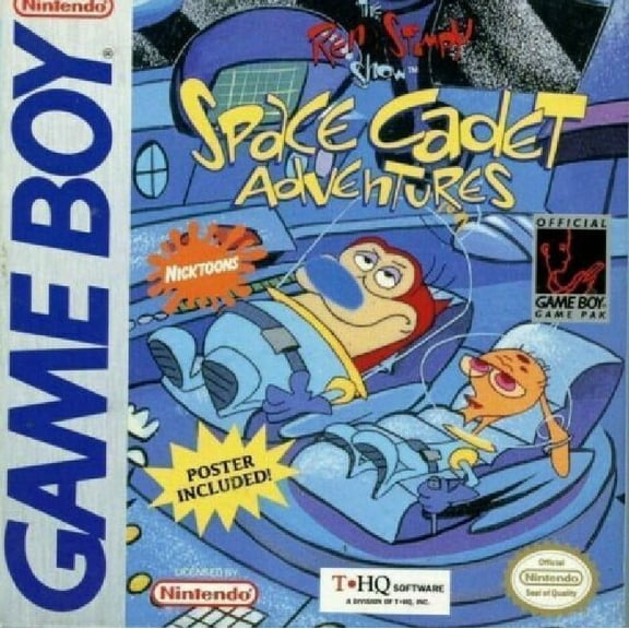 Restored Ren & Stimpy Show: Space Cadet Adventures (Nintendo GameBoy, 1992) Nicktoons Game (Refurbished)