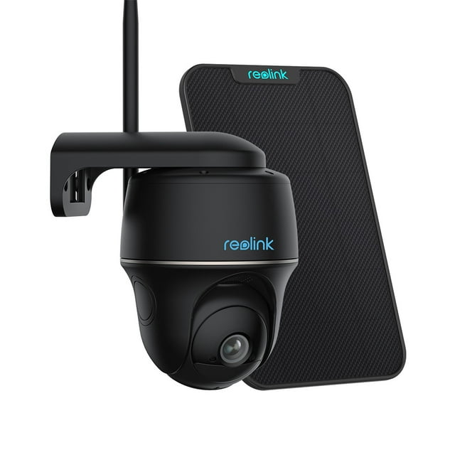 Restored Reolink 4MP Pan Tilt WIFI Outdoor Security Battery Camera, Night Vision - Argus PT+Solar Panel (Refurbished)