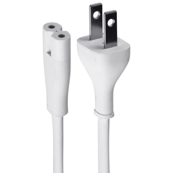 Restored Apple A3 (2.5A/125V) 2 Prong Power Adapter - White (Refurbished)
