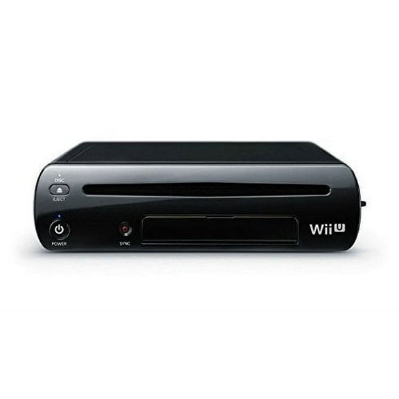 Restored Official Authentic Nintendo Wii U Console Black Nintendo Wii Home TKD025 (Refurbished)