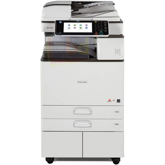 Restored Ricoh Aficio MP 5054 Tabloid/Ledger-Size Black and White Laser Multifunction Copier - 50ppm, Print, Scan, Copy, Network, Auto Duplex, 4 Trays, Stand