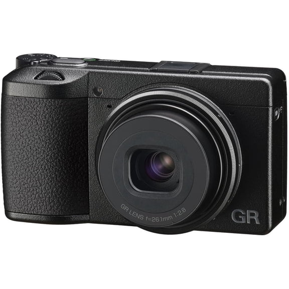 Restored Ricoh GR IIIx, Black, Digital Compact Camera with 24MP APS-C Size CMOS Sensor, 40mmF2.8 GR Lens