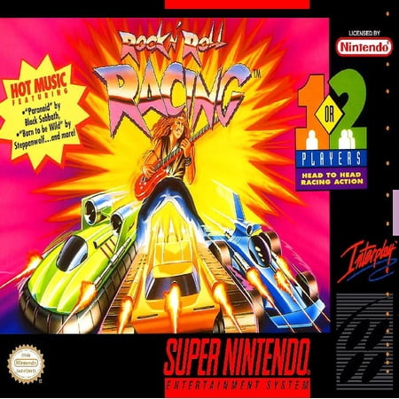 Restored Rock 'n Roll Racing (Super Nintendo, 1994) SNES Video Game (Refurbished)