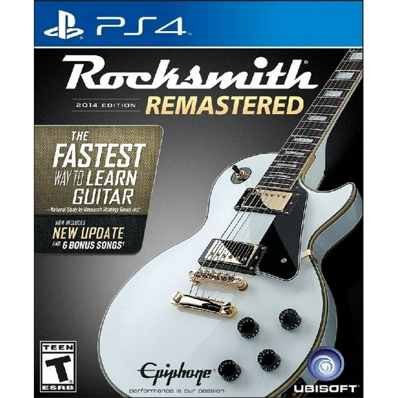 Restored Rocksmith 2014 Edition Remastered (Sony PlayStation 4, 2014) Guitar Game (Refurbished)