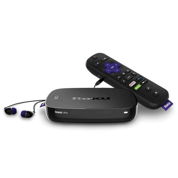 Restored Roku Ultra Streaming Media Player 4K/HD/HDR with Premium Headphones 2019 (Refurbished)