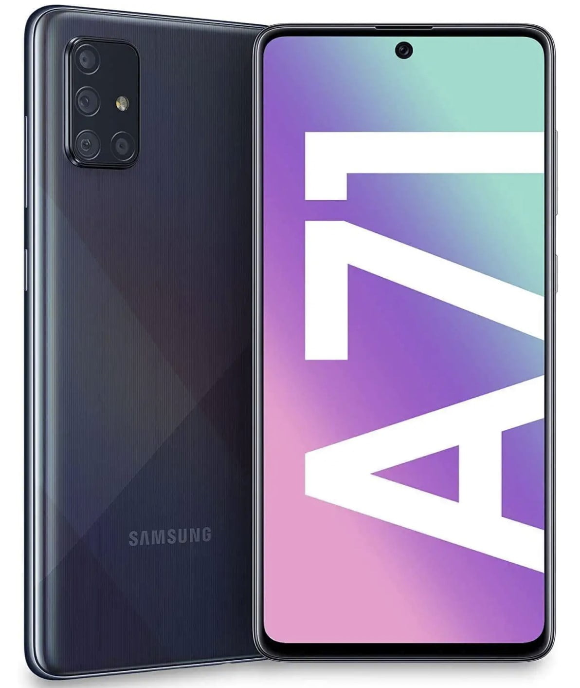Restored SAMSUNG GALAXY A71 A716U 5G 128GB AT&T LOCK - Prism Cube Black (Refurbished)
