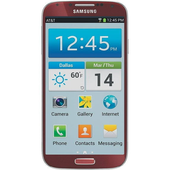Restored SAMSUNG GALAXY S4 16GB AT&T SGH-I337 - AURORA RED (Refurbished)