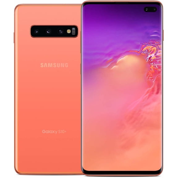 Restored SAMSUNG Galaxy S10+ G975U 128GB Unlocked GSM Phone with Triple 12MP & 12MP & 16MP Rear Camera (USA Version) - Flamingo Pink (Refurbished)