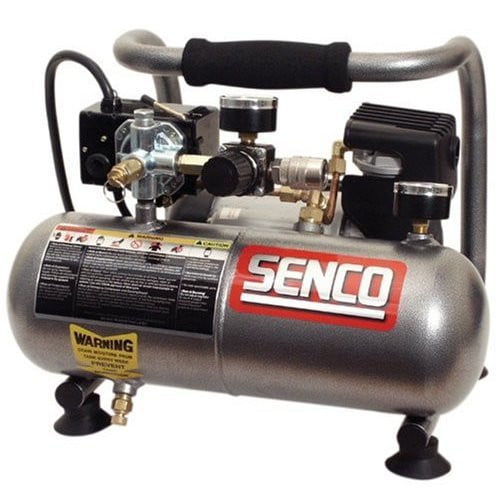 Restored SENCO PC1010R 1/2 HP 1 Gallon Oil-Free Hand Carry Compressor (Refurbished)