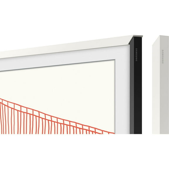 Restored Samsung 65" The Frame Customizable Bezel (2021, Modern White) (Refurbished)