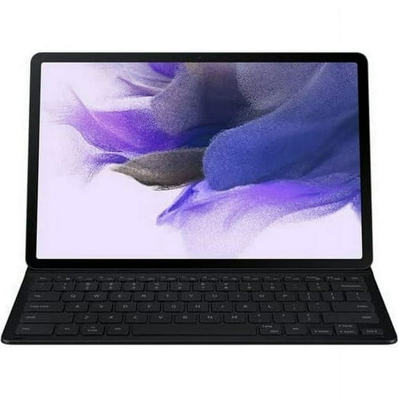 Restored Samsung Book Cover Keyboard Slim for Samsung Galaxy Tab S8+/S7+/S7 FE - Black (Refurbished)