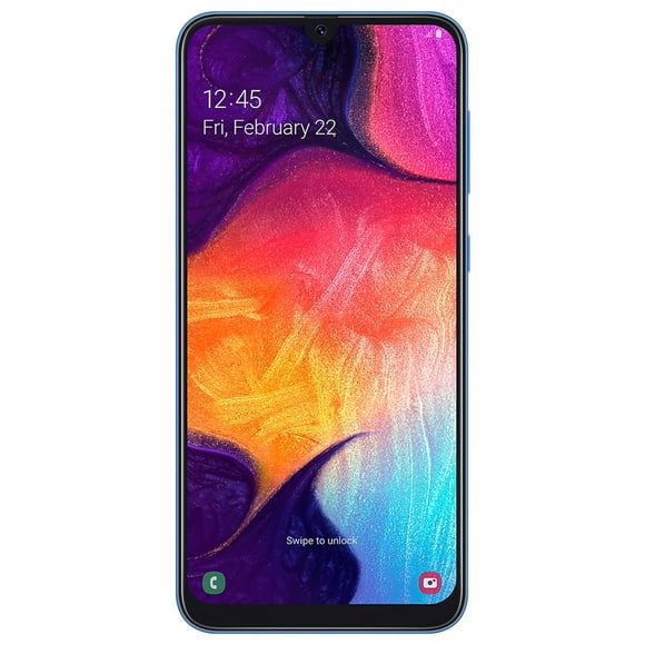 Restored Samsung Galaxy A50 64GB Blue Ultra Wide 25MP Camera (Unlocked) (Refurbished)