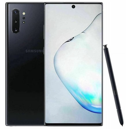 Pre-Owned Samsung Galaxy Note 10 N970U (Factory Unlocked) Aura Black 256GB Smartphone (Good)