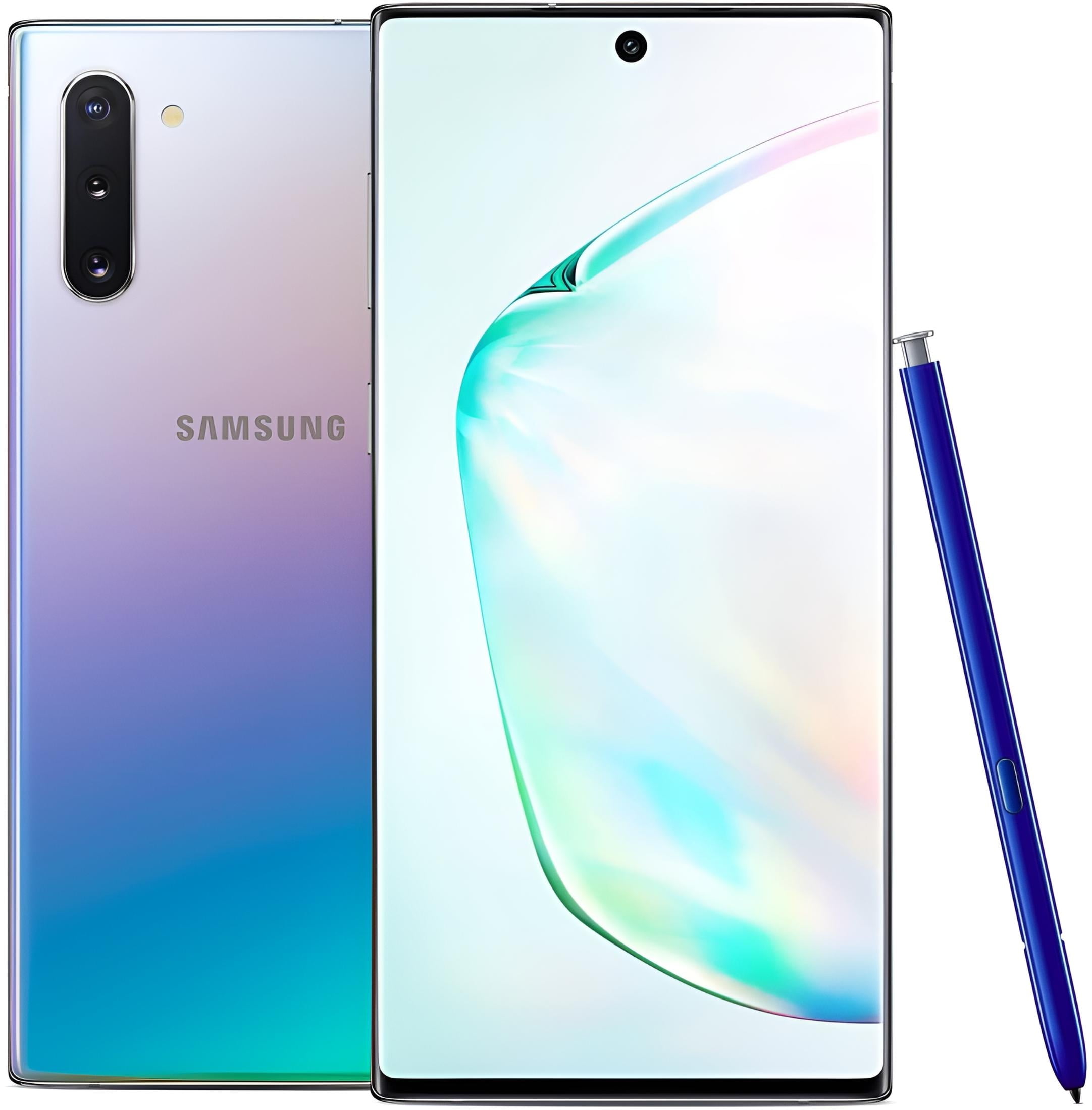 Restored Samsung Galaxy Note 10+ Plus N975U 256GB Aura Glow Unlocked Smartphone (Refurbished)
