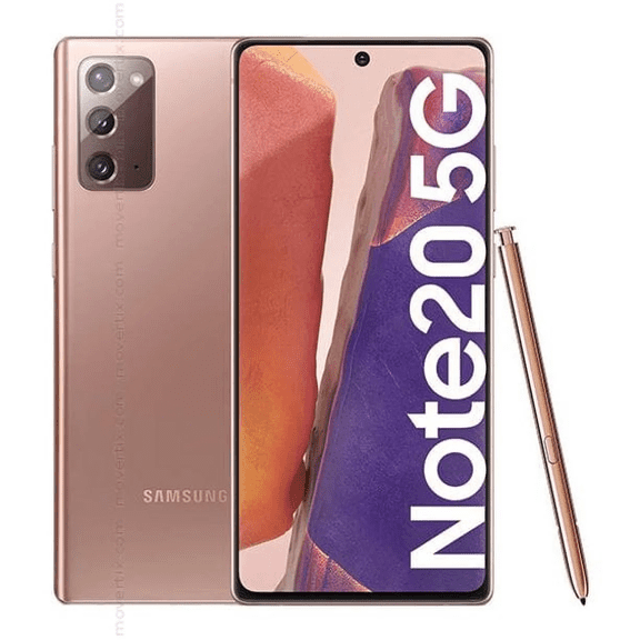 Restored Samsung Galaxy Note 20 5G N981U 128GB Mystic Bronze Locked to VERIZON 6.7" Smartphone (LCD SHADOW) (Refurbished)