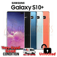 thumbnail image 1 of Pre-Owned Samsung Galaxy S10+ 128GB 512GB 1TB (SM-G975U1 Factory Unlocked Cell Phones) (Good), 1 of 1