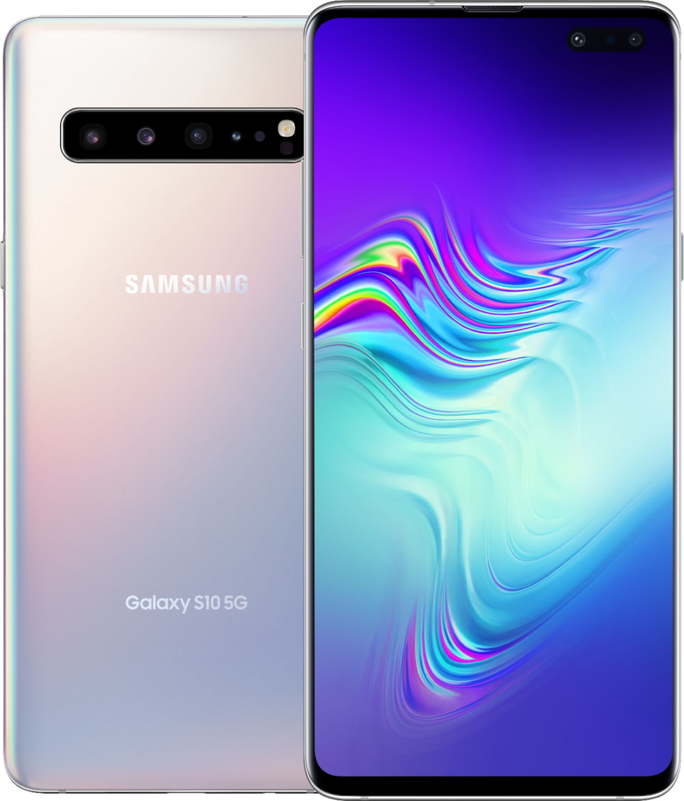 Restored Samsung Galaxy S10 5G G977U 256GB Crown Silver Verizon T