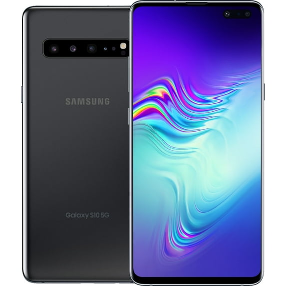 Restored Samsung Galaxy S10 5G G977U 256GB Verizon + GSM Unlocked (Majestic Black) Smartphone (Refurbished)
