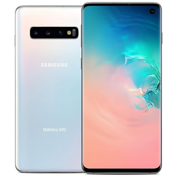 Restored Samsung Galaxy S10 SM-G973U 128GB AT&T Unlocked Smartphone - Prism White (Refurbished)